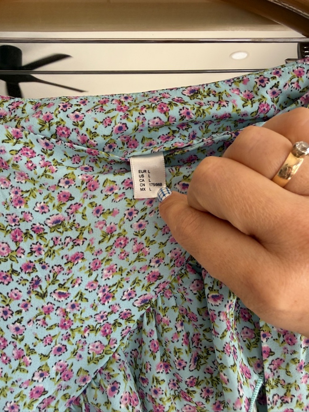 Floral Ruffle Wrap Skirt - Pink & Green - Picture 4 of 5